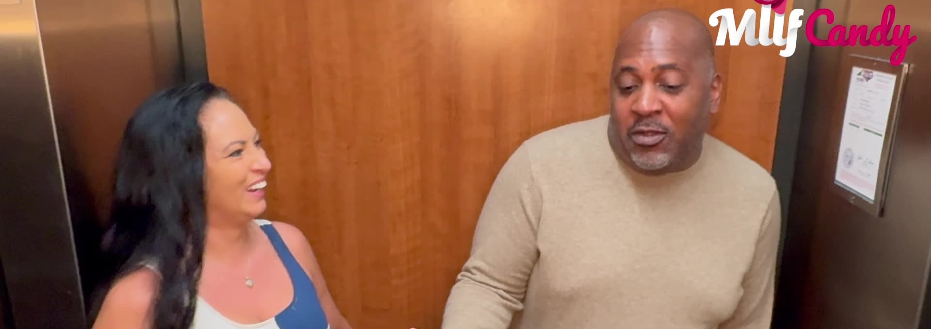 Milfcandy Skit The Elevator: Nicole Parker and MrFlourish